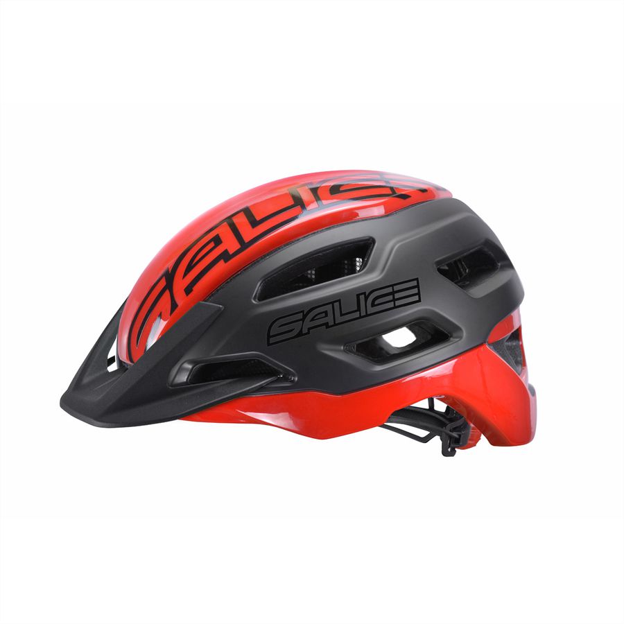Salice Occhiali Casque de vélo Stelvio, XS 51-56, Black/Red