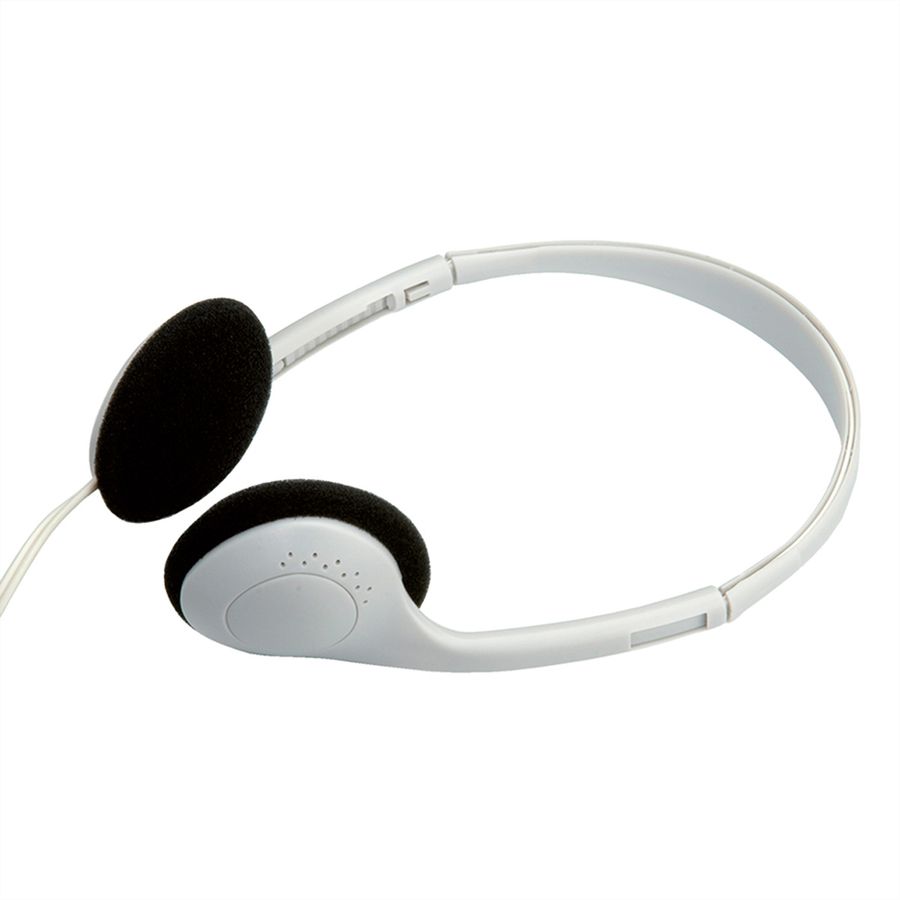 VALUE Casque stéréo avec réglage du son, gris