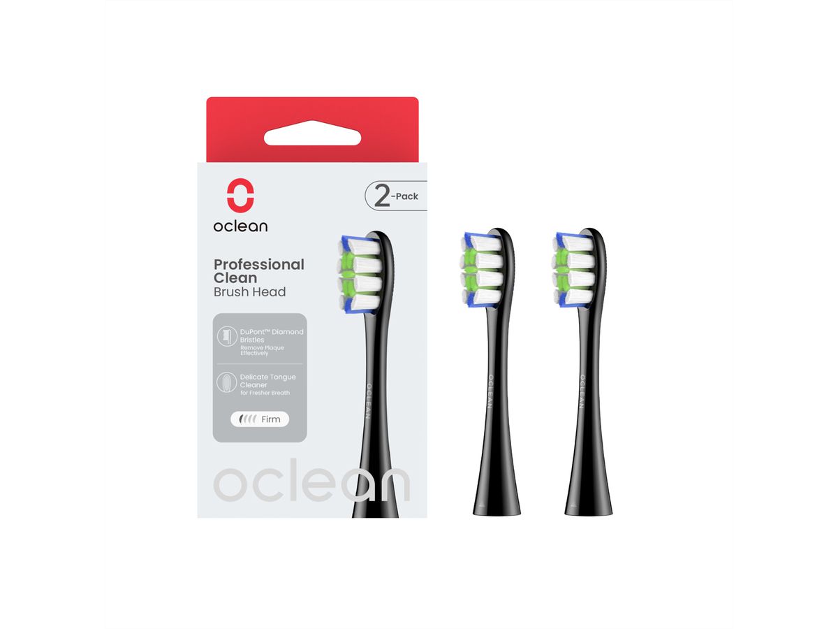 Oclean Professional clean -2 pack, Schwarz