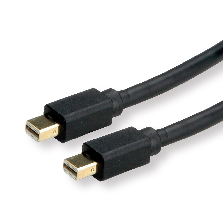 ROLINE Mini DisplayPort Kabel, v1.4, mDP - mDP, ST - ST, schwarz, 1 m