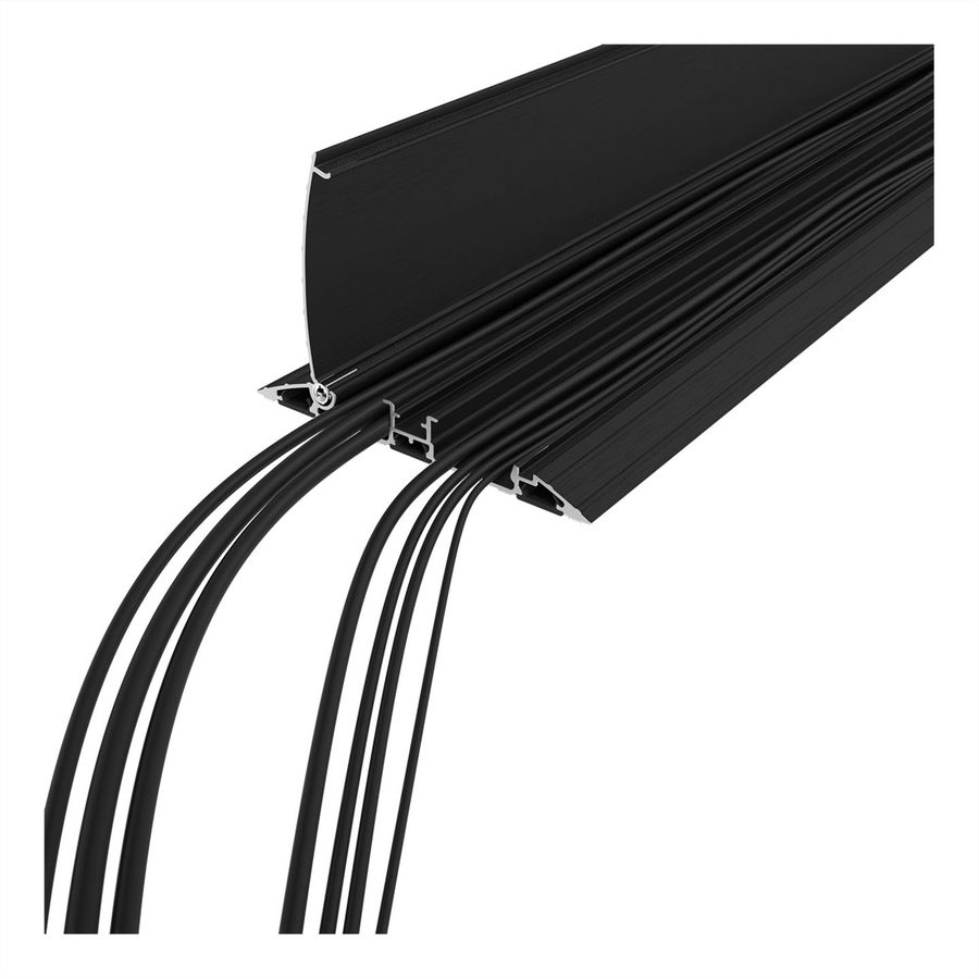 DATAFLEX Addit Kabelschutz, gerade 423, schwarz, 150 cm