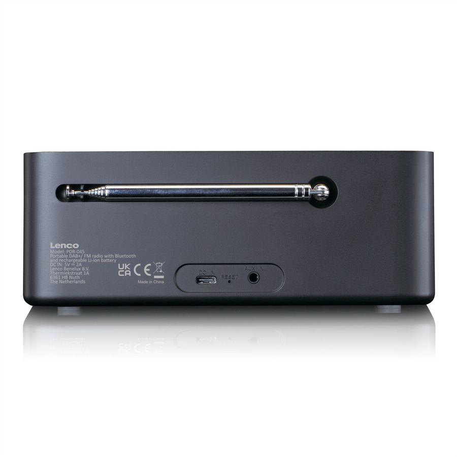 Lenco DAB+ Radio PDR-045BK , noir