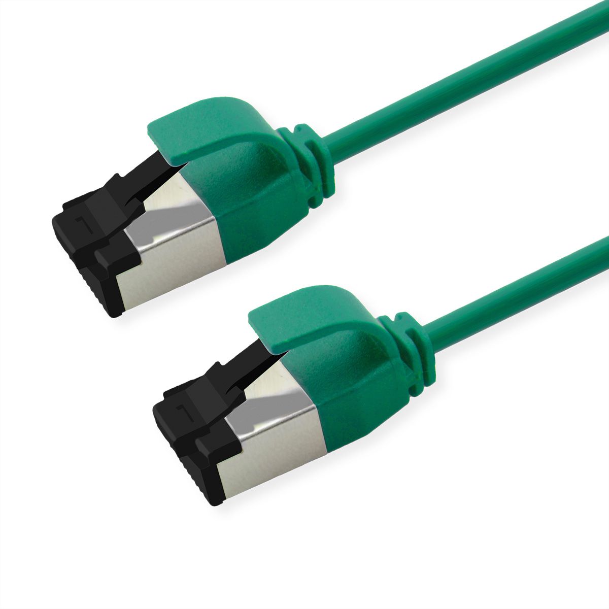 ROLINE Cordon Cat.8.1 (Classe I) S/FTP (PiMF), LSOH, Slim, PoE, vert, 2 m