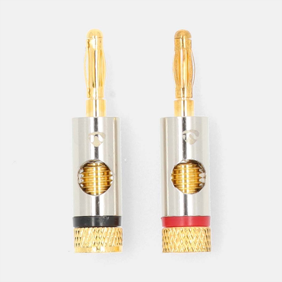 Nedis fiche banane, 2 pièces, argent-or