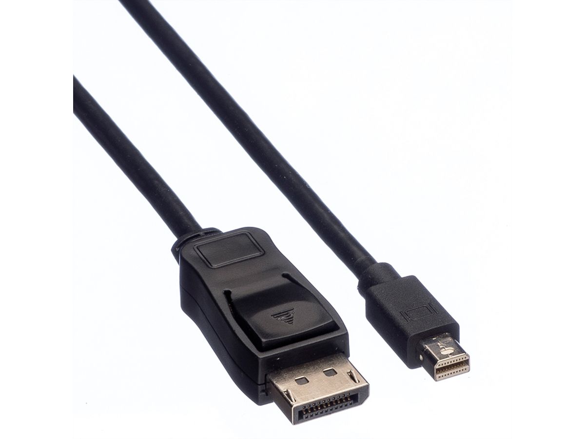 VALUE DisplayPort Kabel, DP ST - Mini DP ST, schwarz, 2 m