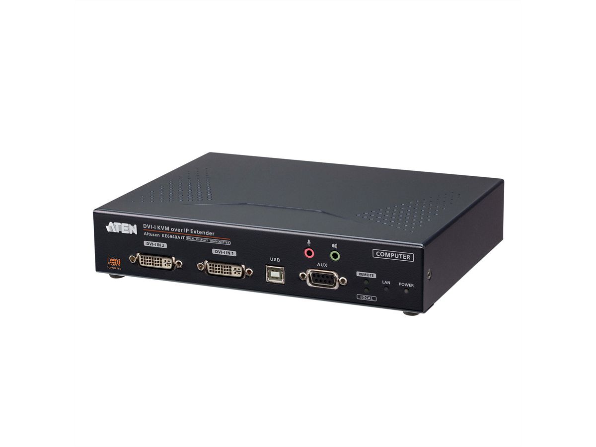 ATEN KE6940AIT FHD Dual DVI KVM over IP Transmitter mit Internetzugang