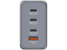 Verbatim GaN 4 Port Charger 200W, 3x USB-C, 1x USB-A, EU+UK Adapter