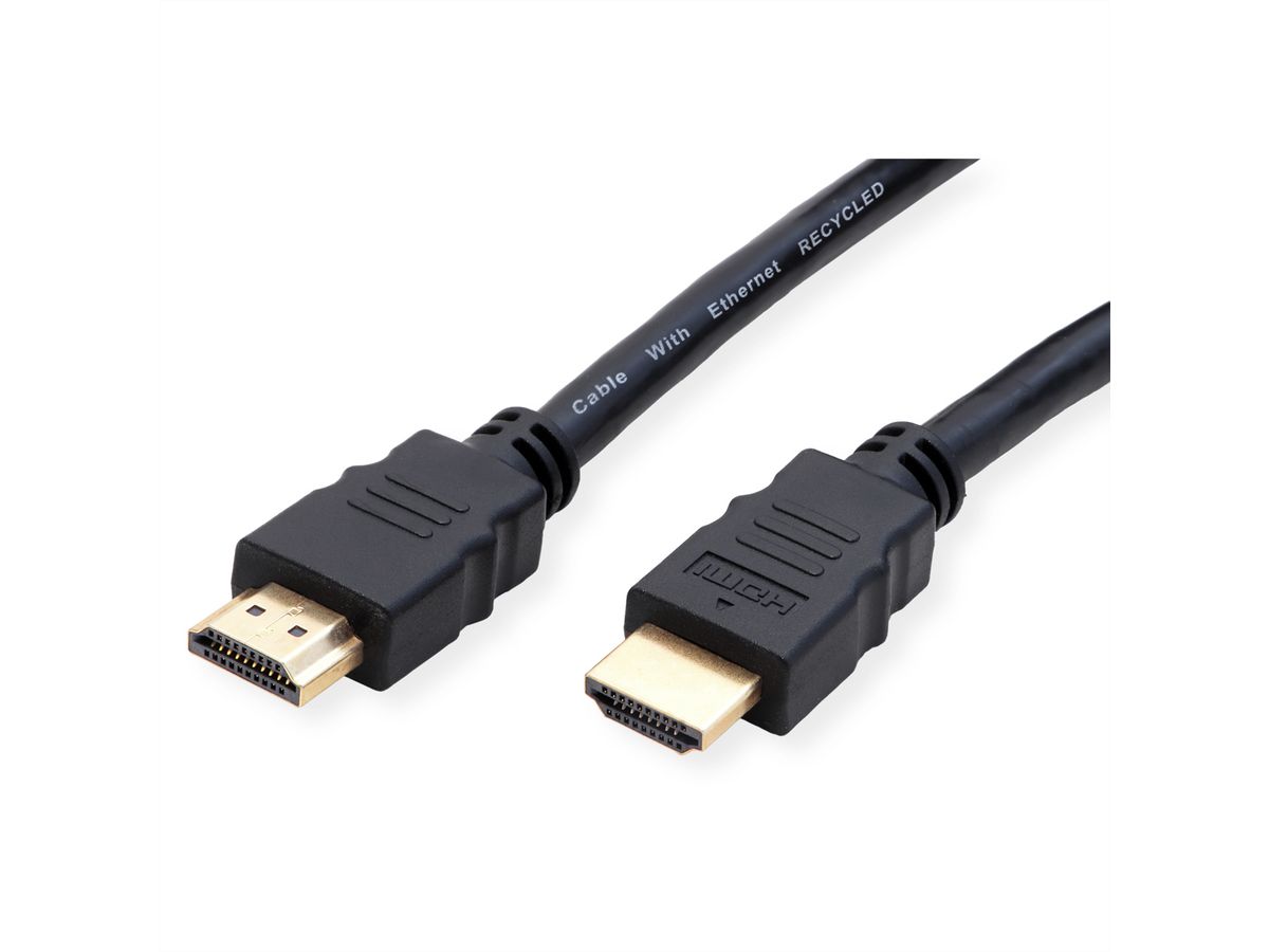 ROLINE RM Câble HDMI Ultra HD 8K avec Ethernet, M/M, noir, 2 m