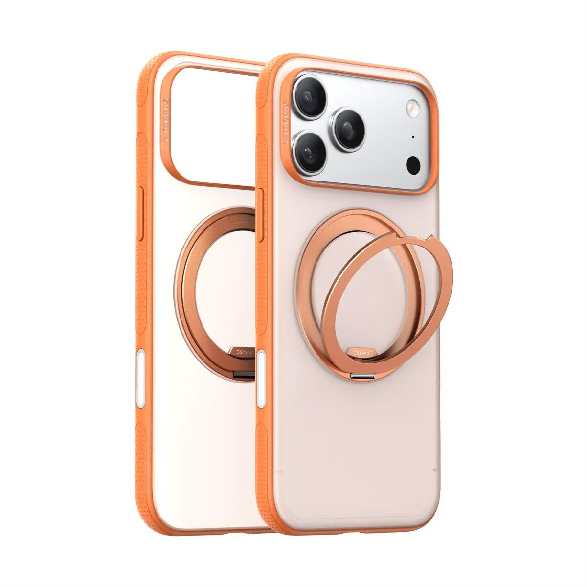Torras Ostand R Fitness Schutzhülle, iPhone 17 Pro, MagSafe, orange