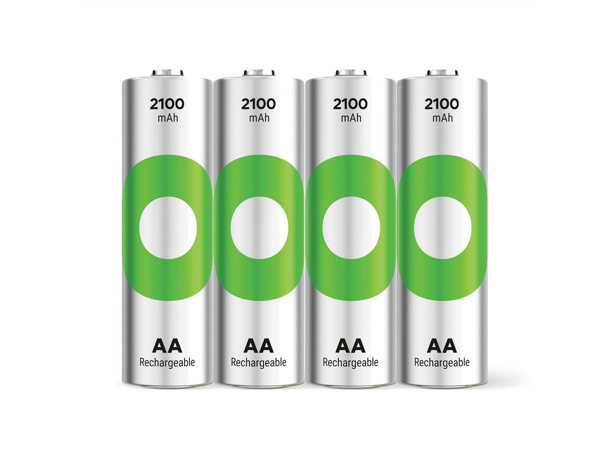 GP Batteries Recyko+, Akku 4xAA, 2100 mAh, 1,2 V