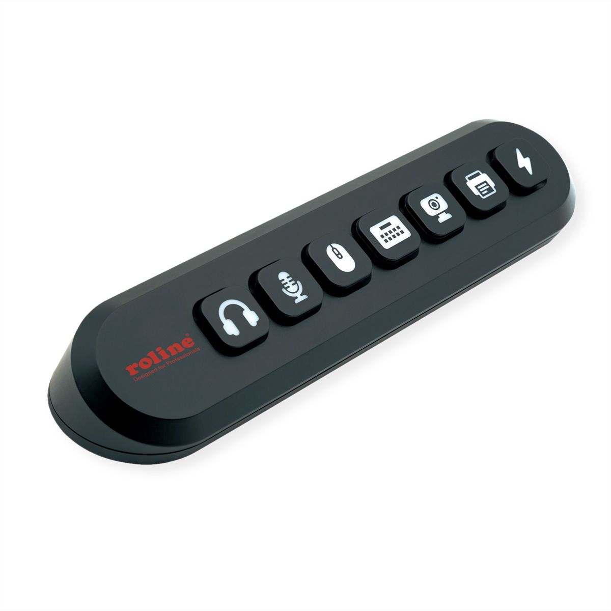 ROLINE Hub USB 3.2 Gen 1, 7 ports, prise type A, boutons interchangeables