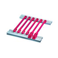 SCHROFF FUEHRUNGSSCHIENE ZUBEH.100T 2MM ROT