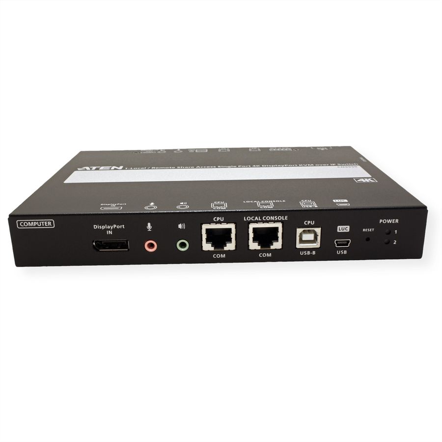 ATEN CN9950 1-Local-Remote Share Access Einzelport 4K DisplayPort KVM over IP Switch