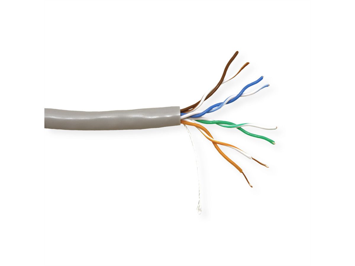 VALUE UTP Kabel Cat.5e (Class D), Massivdraht, Eca, grau, 300 m
