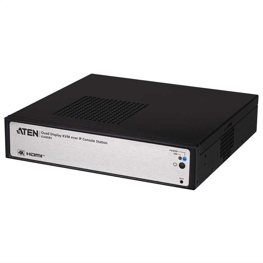 ATEN KA8585 Station console KVM sur IP à quatre écrans 4K