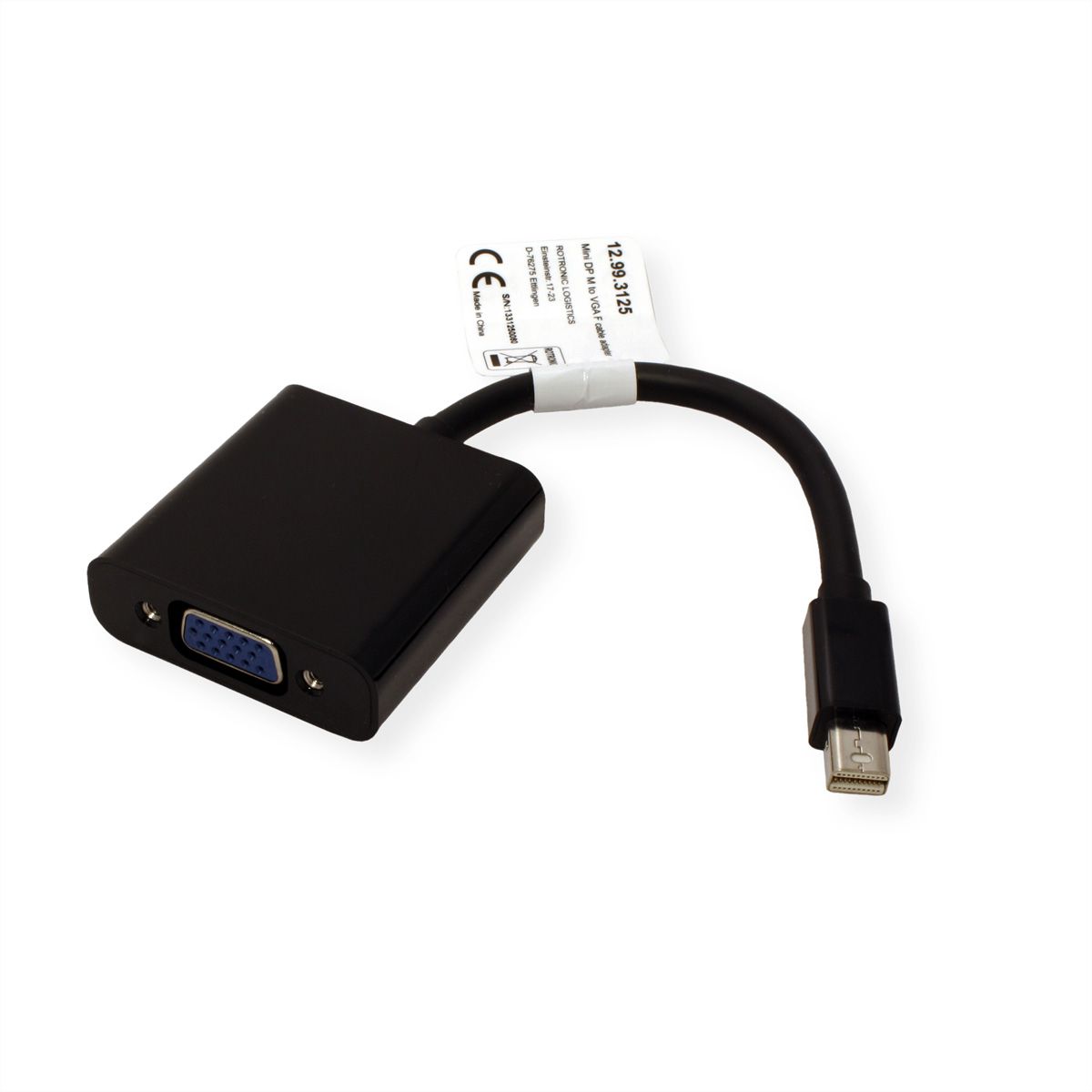 VALUE Adaptateur Mini DisplayPort-VGA, MiniDP M - VGA F