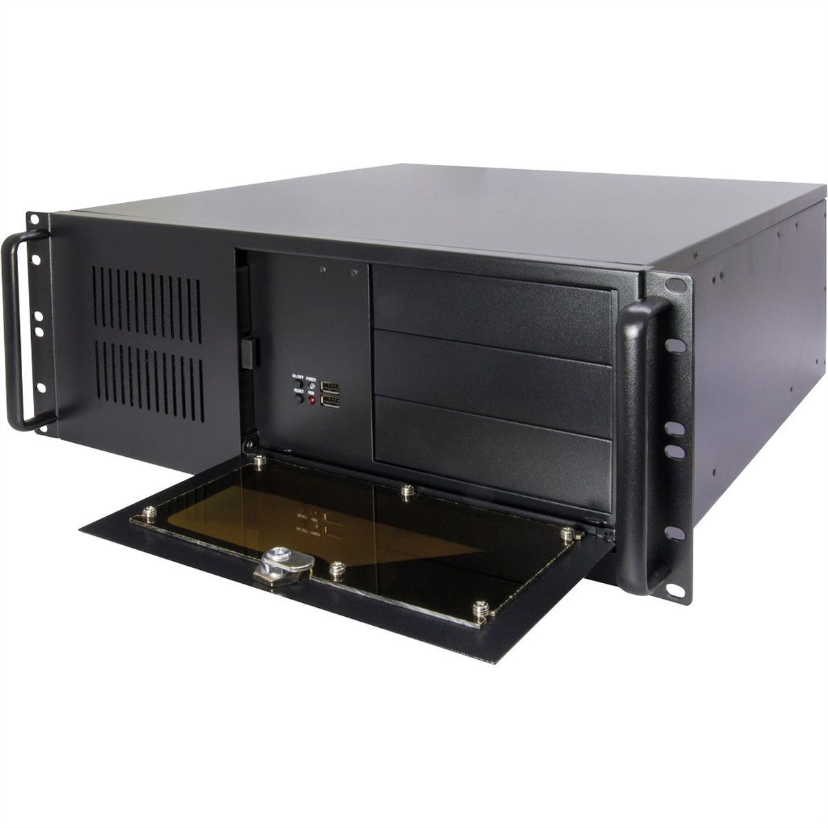 19" Servergehäuse 4U-4088-S, 4HE, STD, schwarz