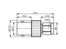 TELEGÄRTNER Adaptateur prise BNC / prise SMA