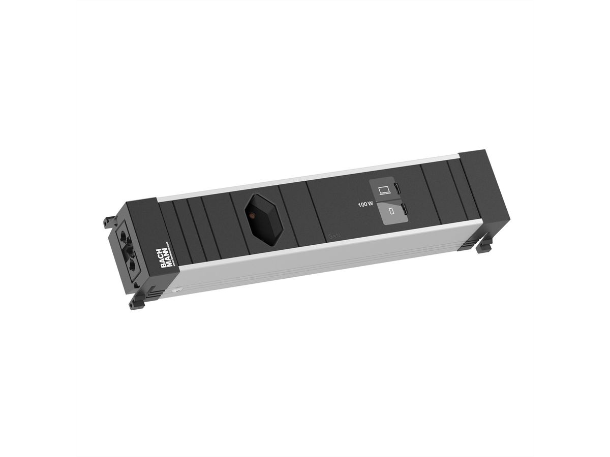 BACHMANN CONFERENCEF M 1xCH 0°, 1xUSB C/C 100W
