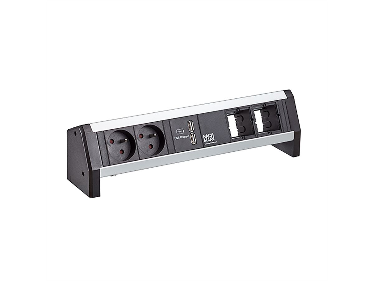 BACHMANN DESK 2xSchutzkontakt USB Charger, 15W 2xTyp A