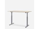 WRK21 Schreibtisch Smart 180 x 80 cm, Höhenverstellbar, Mandal Ahorn / Grau
