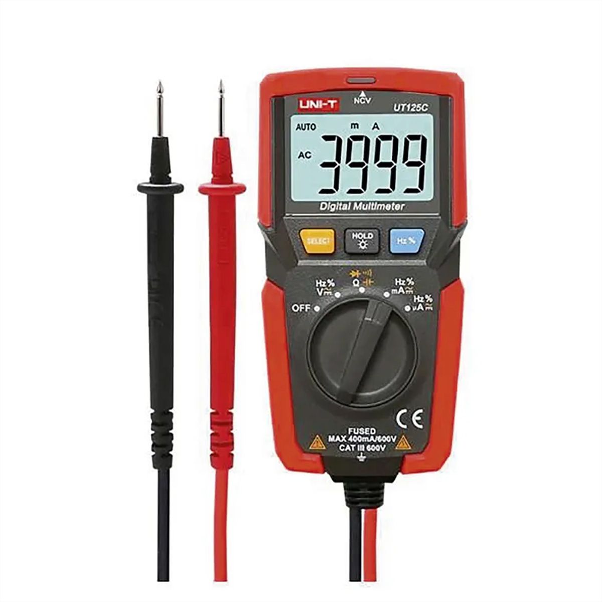 Steffen Multimeter AC/DC (600V/0.4A, CAT III 600V