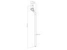 Hagor tube coudé CPS - pole 2250mm, for multiscreen installation, noir