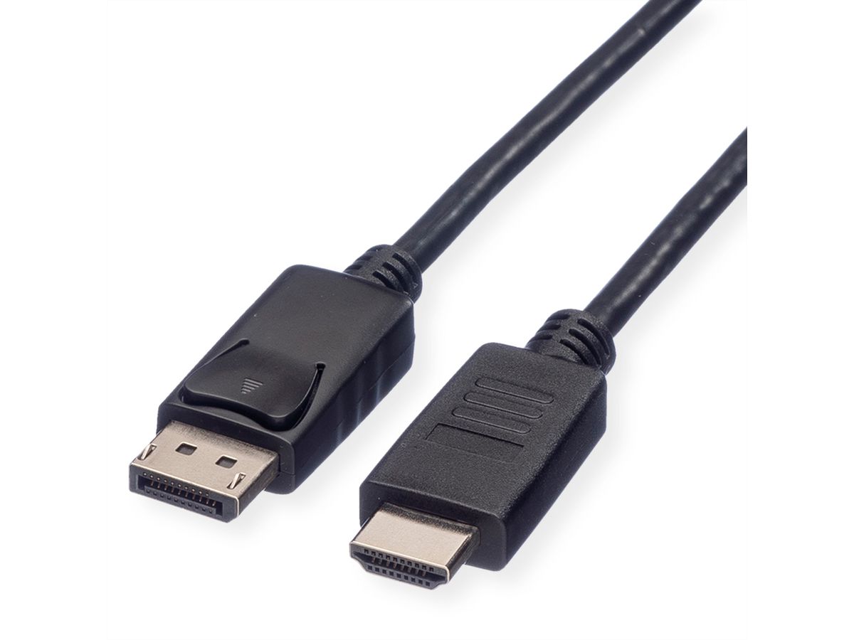 ROLINE DisplayPort Kabel DP - HDTV, ST/ST, schwarz, 2 m