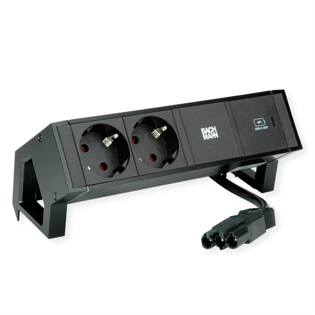 BACHMANN DESK2 2x contact de protection USB C