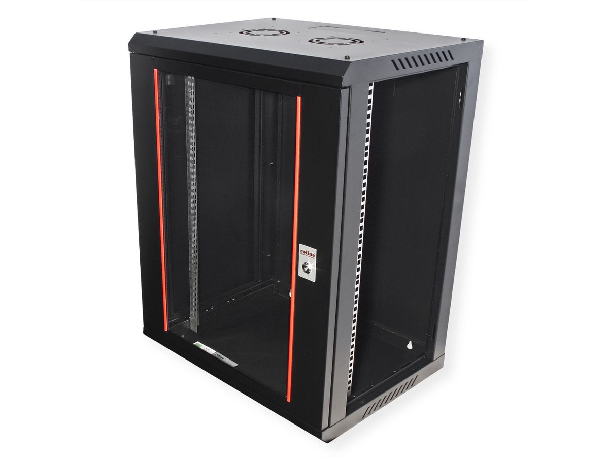 ROLINE 19-Zoll Wandgehäuse Basic Plus 15HE, 600x450 BxT schwarz
