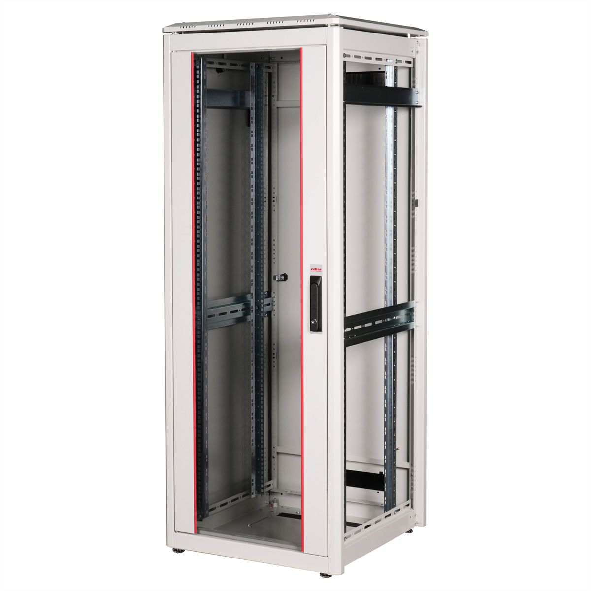 **DEMO**ROLINE 19-Zoll Netzwerkschrank Pro 32 HE, 600x600 BxT Glastür grau