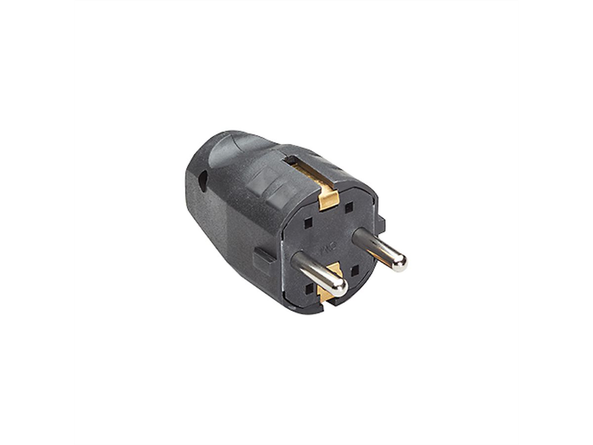 BACHMANN Montagestecker, für Zuleitung H03VV-F3G0,75-1,0-1,5mm, schwarz