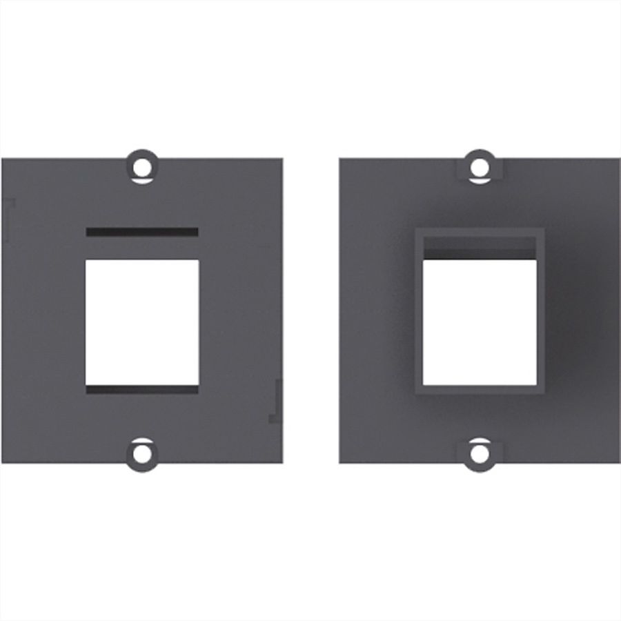 BACHMANN Module Cadre 1x Keystone, noir