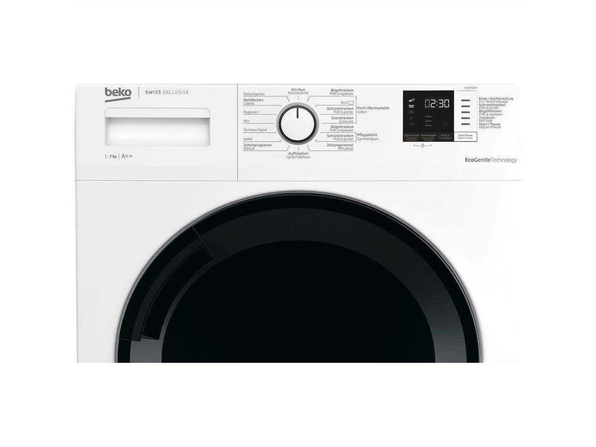 Beko Wäschetrockner 500732CH, 7kg FlexySense, A++, 15Progr.