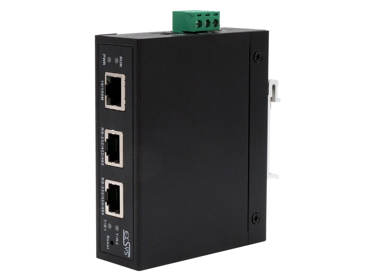 EXSYS EX-61002 Ethernet zu 2 x Seriell RS-232/422/485