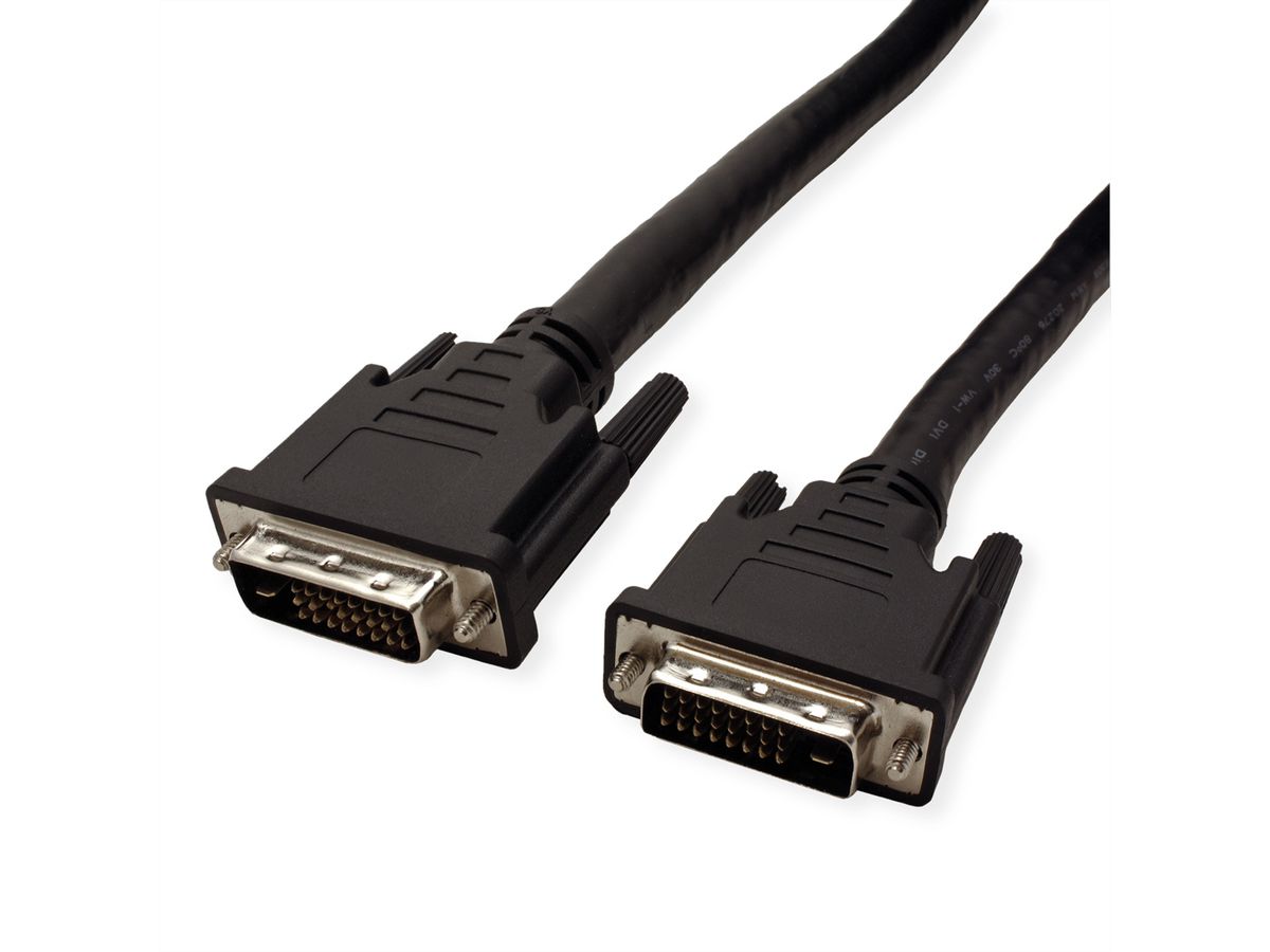ROLINE Monitorkabel DVI, ST-ST, (24+1) dual link, 20 m