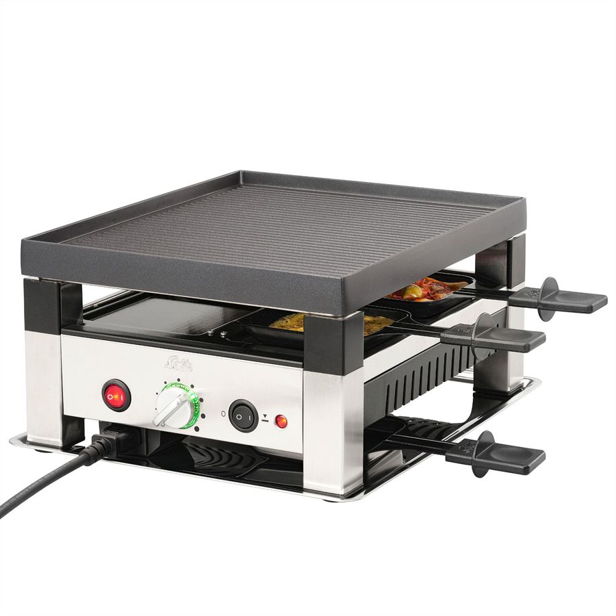 Solis 4 in 1 Raclette & Pizza Grill für 4 Personen