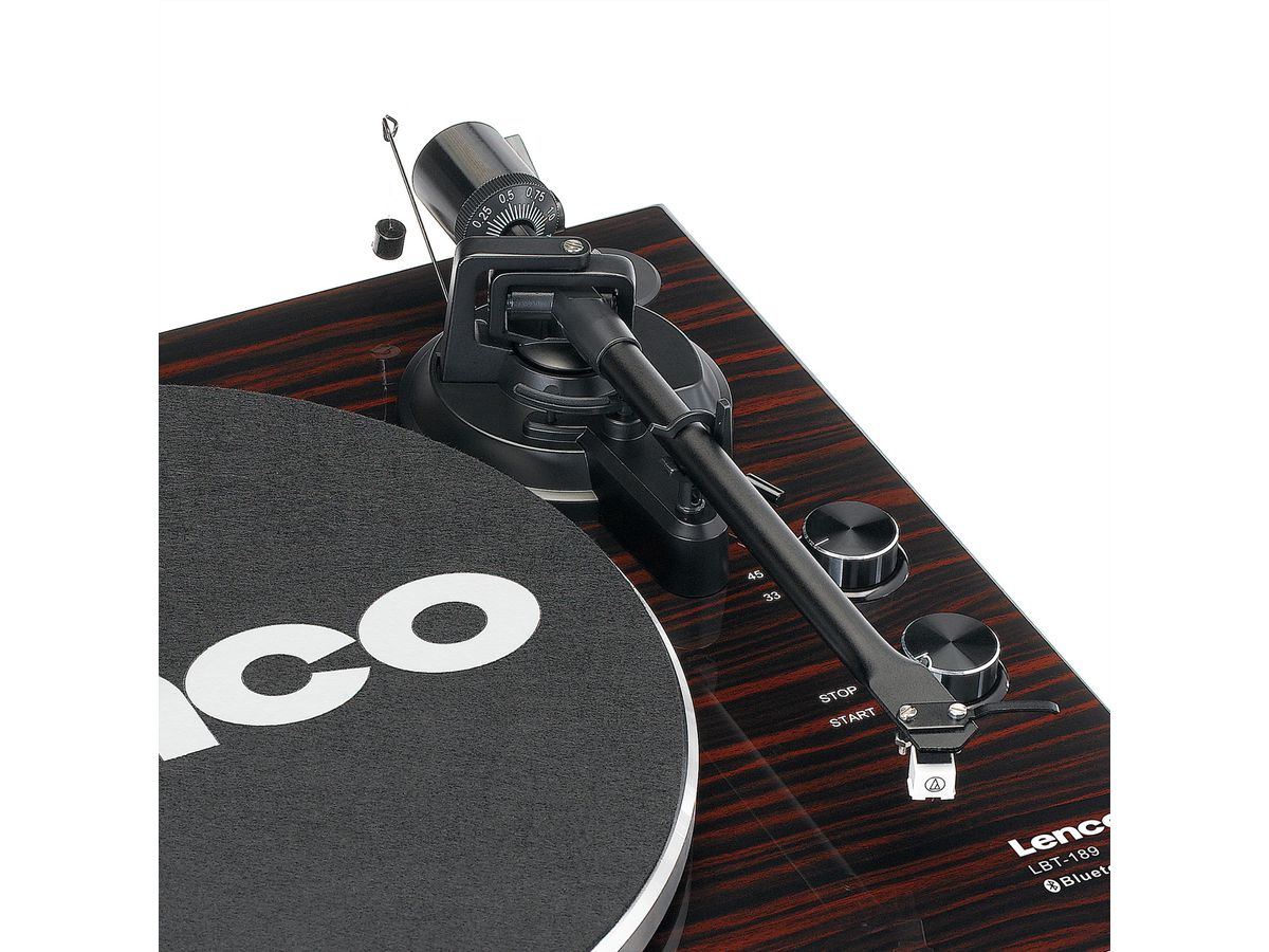 Lenco Platine vinyle LBT-189WA , noir / marron