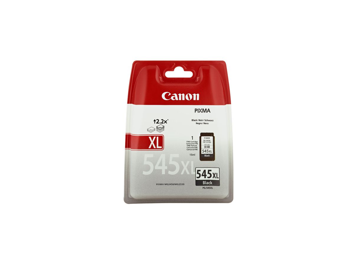 CANON PG-545XL, Tintentank pigmentiertes Schwarz für iP2850, MG2450, MG2550, MG2555, MG2950, MX495