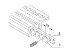 SCHROFF Bande perforée horizontale, 63 CV