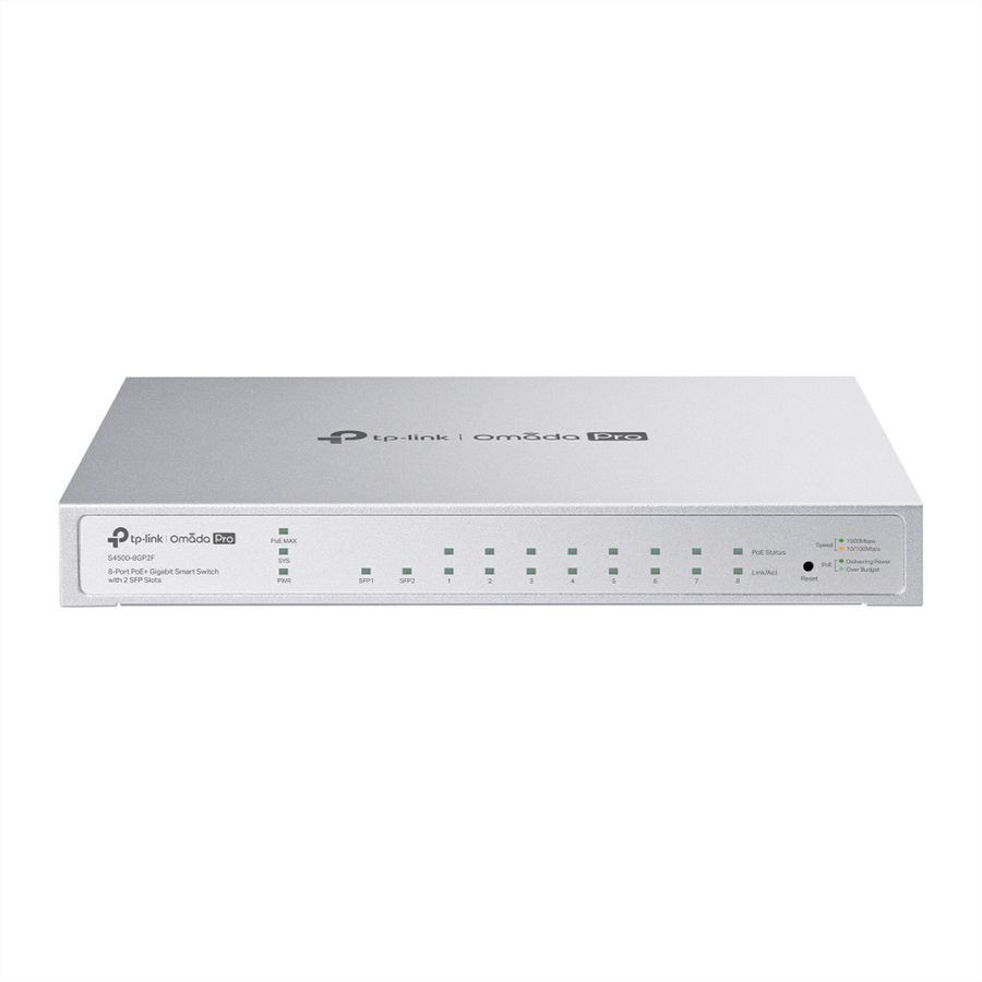 TP-Link Campus Switch S4500-8GP2F , 8x1G PoE 2xSFP Managed Switch