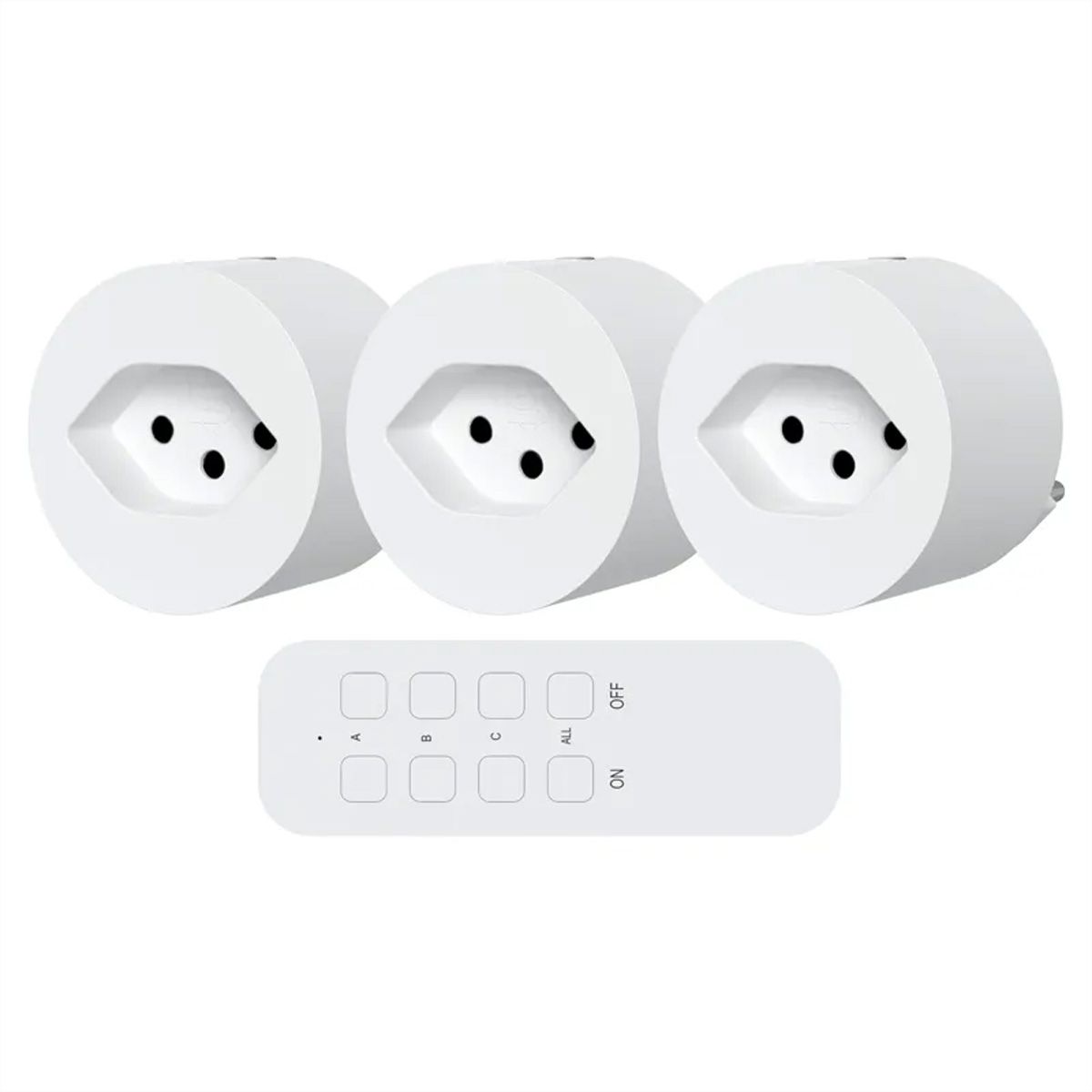 Steffen Prise adaptatrice sans fil, Blanc 1x (max.2500W), avec télécom