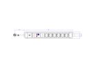 BACHMANN PRIMO 2 6xCEE7/3 1xFI mit Schlaufe 2,0m CEE7/7 RAL6028