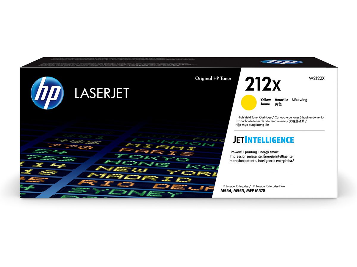 HP 212X Gelb Original LaserJet Tonerkartusche mit hoher Reichweite