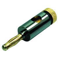 Bananenstecker Metall 4mm, schwarz