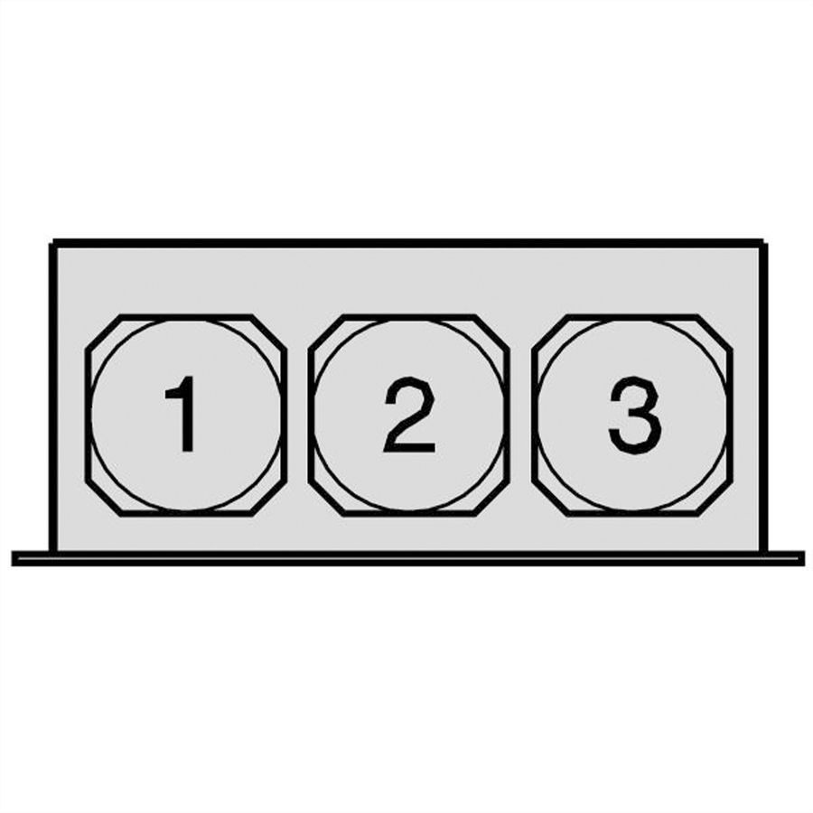 Cartouche filtrante de remplacement SCHROFF pour unités de ventilation 19", 9 ventilateurs