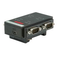 ROLINE Adaptateur USB 2.0 vers RS232 pour rail DIN, 4 ports