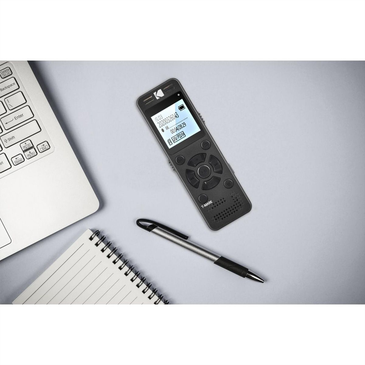 Kodak VRC350 digital voice recorder, 8GB - Grey - Metal