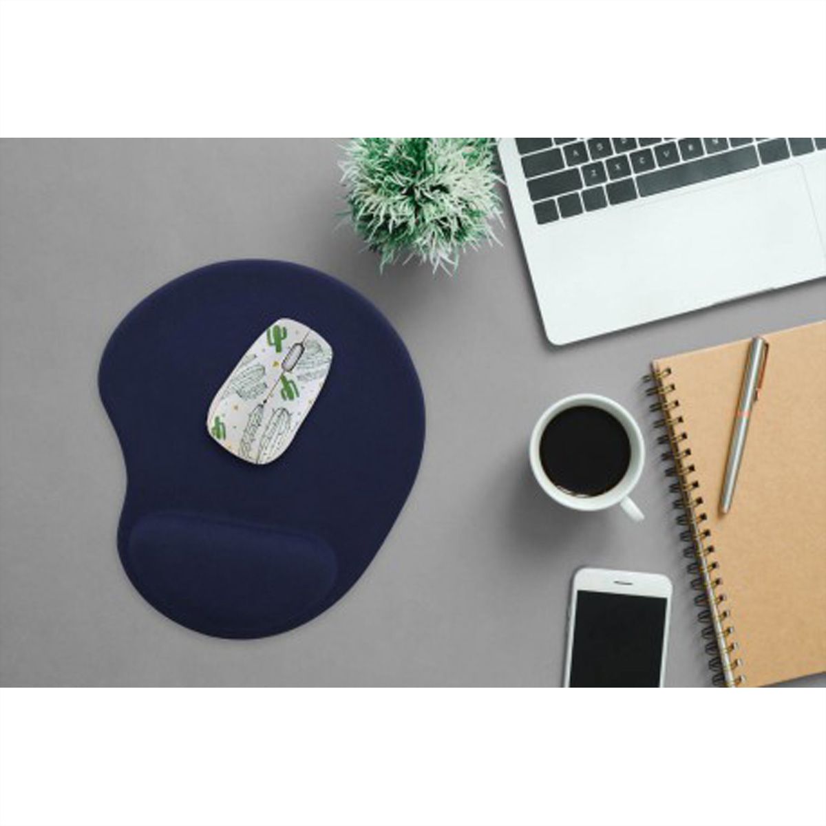 T'NB Ergo Design Mausmatte ergonomisch mit Gel Einsatz, blau