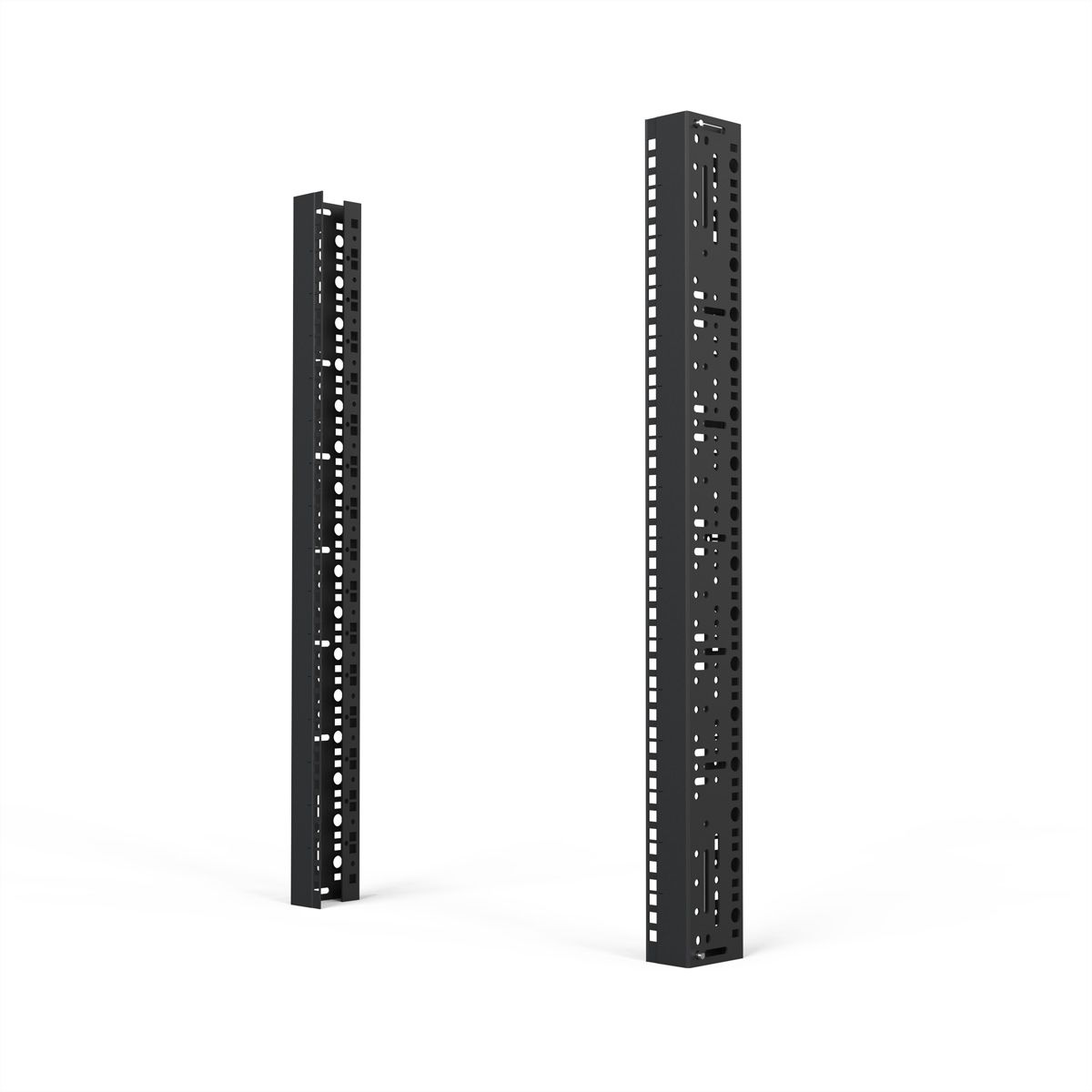 SCHROFF 19"-Winkelprofil mit Universal-Lochung (EIA), RAL 7035 - WINKELPROFIL 19"16HE 7035(2X)